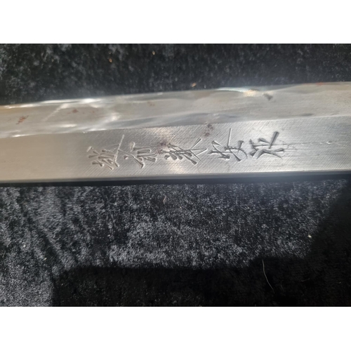 68 - 1 X JAPANESE JARGE SHEFS KNIFE ECHIZEN KANEYASU