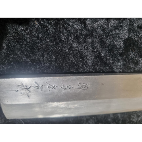 72 - 1 X VINTAGE JAPANESE CHEFS KNIFE SAKI SUEHIRO