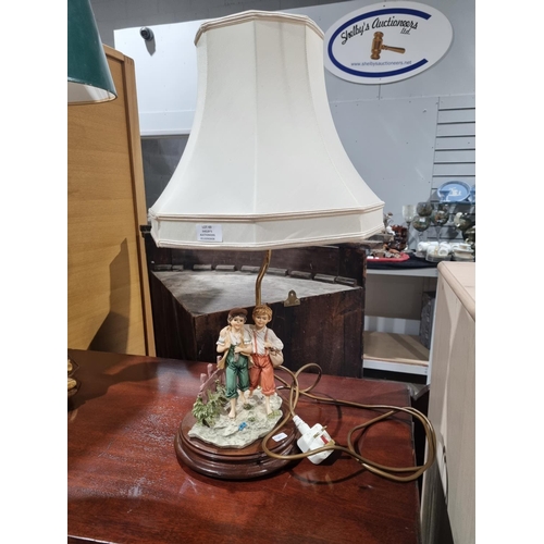 49 - 1 X CAPODIMONTE ITALLIAN TABLE LAMP