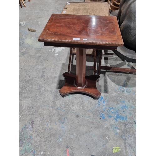 64 - 1 X VICTORIAN MAHOGANY SIDE TABLE