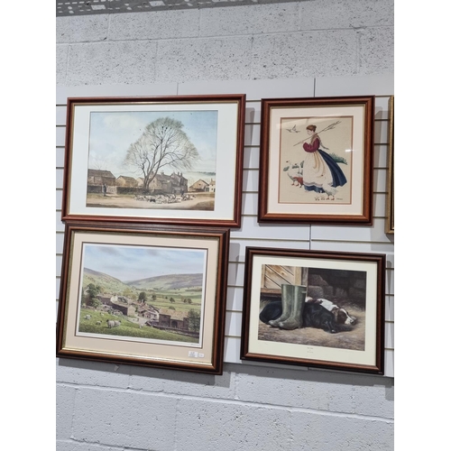 108 - 1 X FRAMED WATER COLOR SPRING IN THE DALES BY ALAN INGHAM AND 1 OTHER ALAN INGHAM