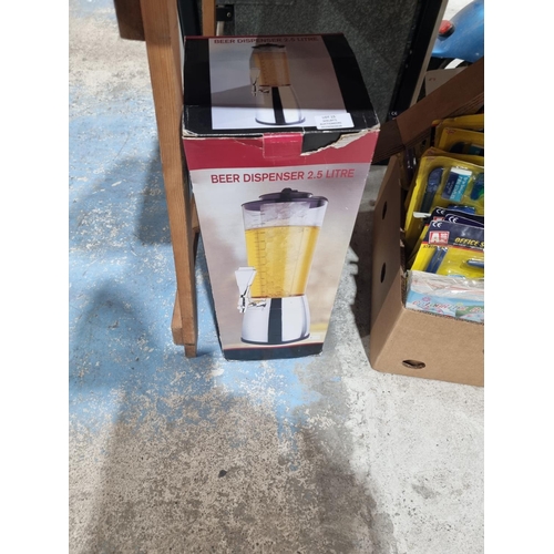 15 - 1 X AS NEW IN BOX 2 LITER BEER DISPENSER