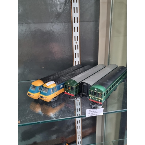 159 - 1 X HORNBY 3 CAR DMU AND HST POWER AND TRAILER CAR