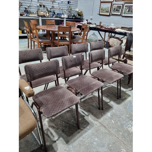 27 - SET OF 8 1980S CHAIRS