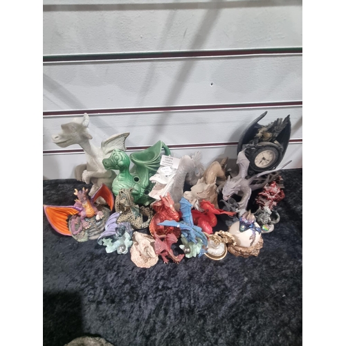 274 - 18 X VARIOUS DRAGON FIGURINE REGENCY ETC