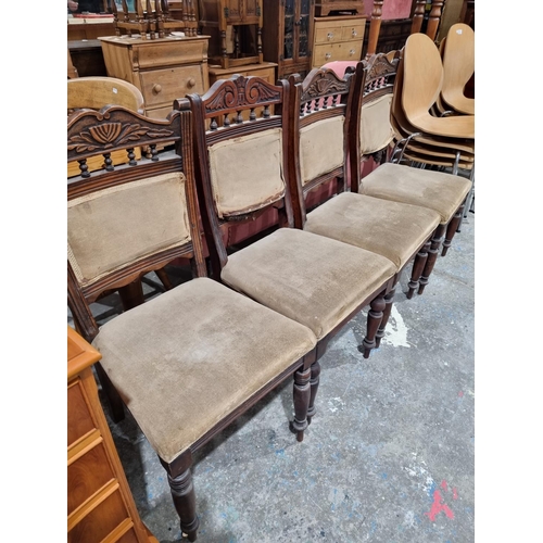 33 - 4 X VARIOUS EDWARDIAN DINING ROOM CHAIRS