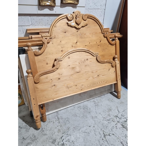 56 - 1 X PINE DOUBLE BED