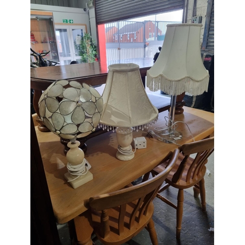 73 - 3 X VARIOUS TABLE LAMPS