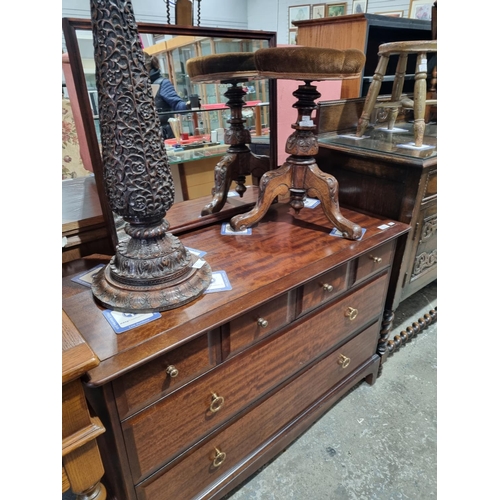 80 - 1 X 6 DRAWER STAG DRESSING TABLE