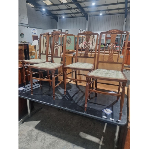 10 - 4 X EDWARDAIN BEDROOM CHAIRS