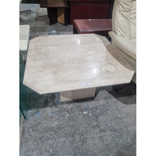 56 - 1 X ALABASTER COFEE TABLE