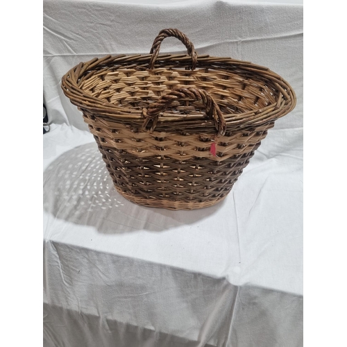 350 - 1 X WILLOW WICKER LOG BASKET