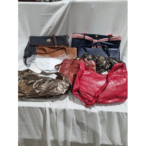 360 - 9 X VARIOUS NEW LADIES HANDBAGS