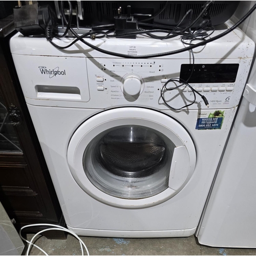 28 - 1 X WHIRPOOL 6TH SENSE 7 KG WASHING MACHINE