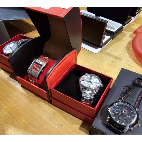 342 - 2 X FNGEEN NEW GENTS WATCHES WITH LIGE WATCH AND 1 X OTHER