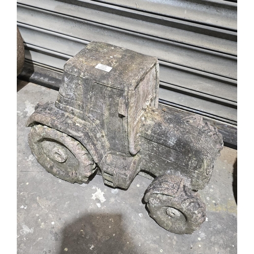 50 - 1 X CONCRETE TRACTOR GARDEN ORNAMENT