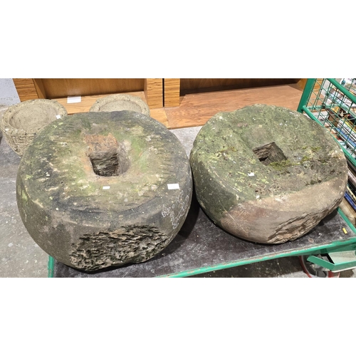 53 - 2 X LARGE MILL STONES