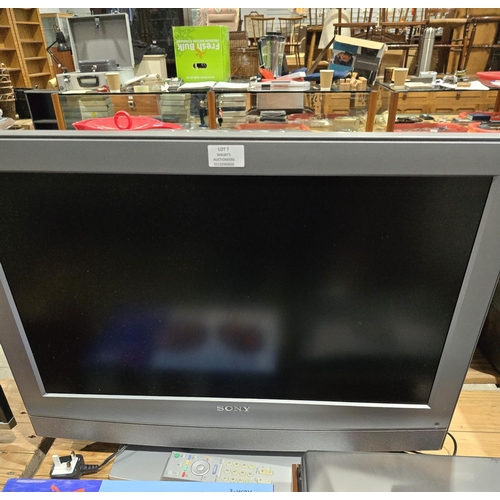 7 - 1X SONY BRAVIA 26 INCH FLAT SCREEN TELEVISION