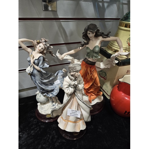 292 - 3 X VARIOUS FLORENCE PORCELAIN FIGURINES