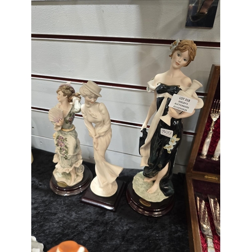 318 - 3 X FLORENCE LADY FIGURINES