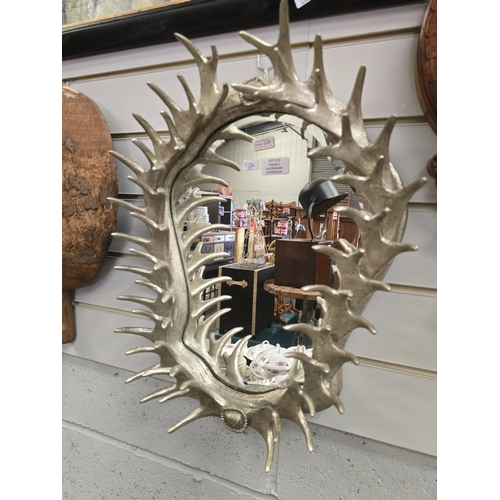 272 - 1 X NEW ANTLER STYLE WALL MIRROR RRP 50