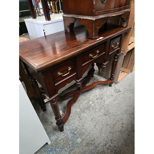 38 - 1 X 3 DRAWER SMALL WOODEN WRITING DESK