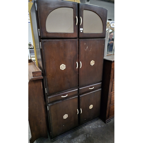 28 - 1 X 1950S KITCHEN LARDER CUPBOARD