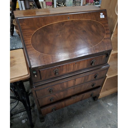 35 - 1 X MAHOGANY BUREAU