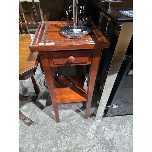 29 - 1 X SINGLE DRAWER WOODEN TELEPHONE STAND