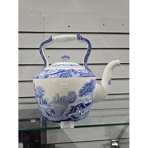 292 - 1 X VERY LARGE OVERSIZED SPODE POTTERY TEA POT