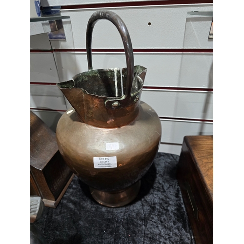 340 - 1 X COPPER LARGE WATER BUCKET