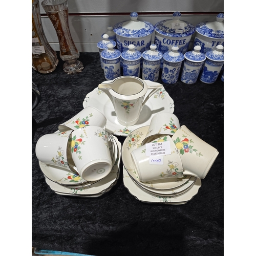 363 - SELECTION OF CZECH PORCELAIN TEA SET ITEMS