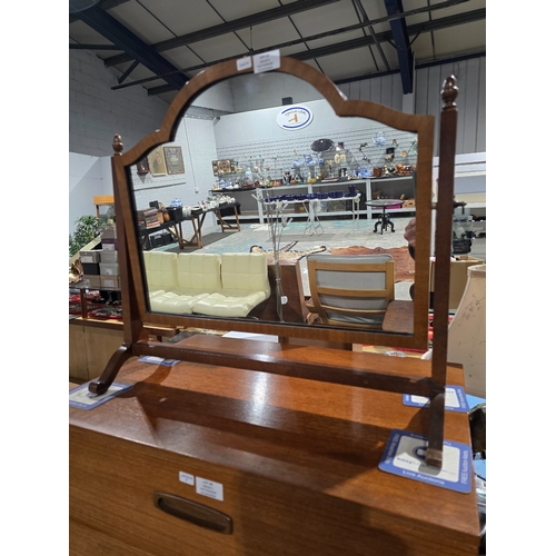 47 - 1 X LADIES VICTORIAN DRESSING TABLE MIRROR