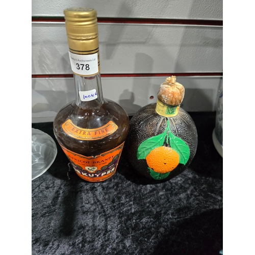 378 - DEKUYPER APRICOT BRANDY WITH GRAPE LIQUER