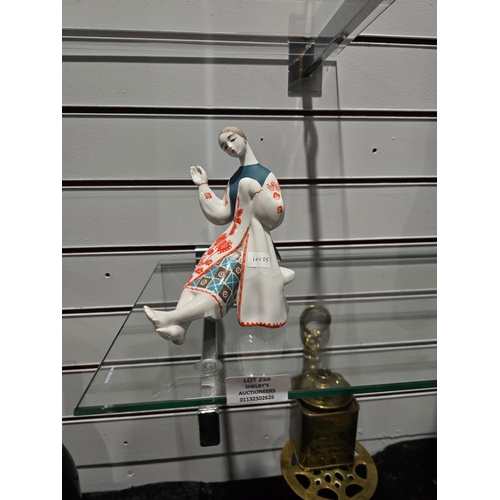 250 - 1 X MADE IN RUSSIA LADY FIGURINE