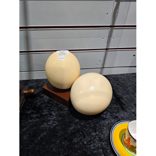 261 - 2 X LARGE OSTRICH EGGS