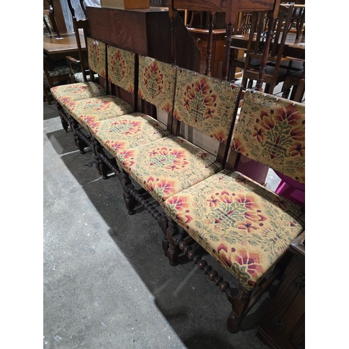 51 - 5 X OAK VICTORIAN  DINING CHAIRS