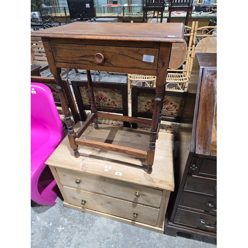 58 - 1 X OAK TELEPHONE TABLE