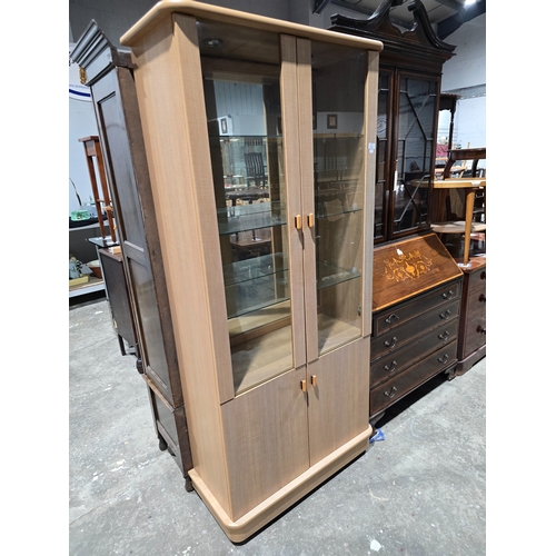 73 - 1 X MODERN CHINA DISPLAY CABINET