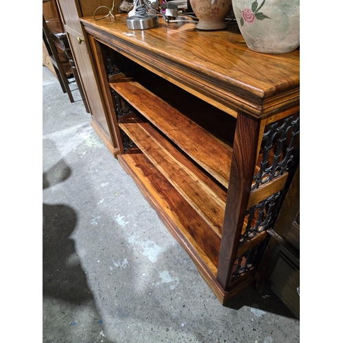 76 - 1 X CONTINENTAL HARDWOOD BOOKCASE