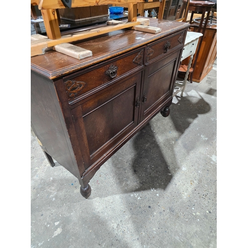 95 - 1 X OAK EDWARDIAN DRESSER