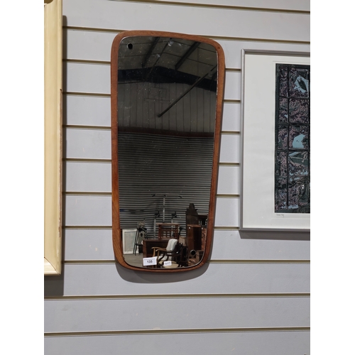 135 - 1 x 1970s wall mirror