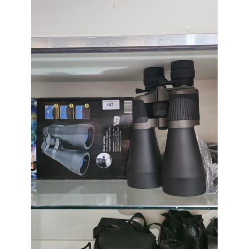 147 - pair of traveller binoculars in box