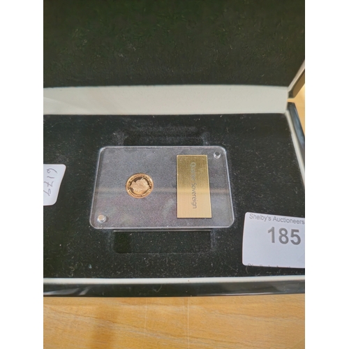 185 - 22 ct gold quarter soverign 2017