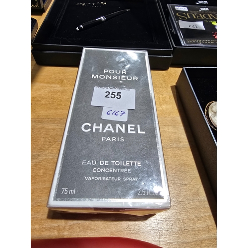 255 - sealed in box chanel pour monsieur eau de parfum 75ml