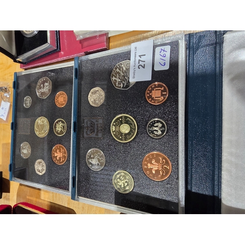 271 - 1994 and 1995 royal mint proof coin sets