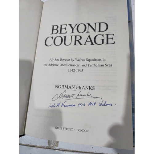 289 - signed norman franks beyoyd courage book