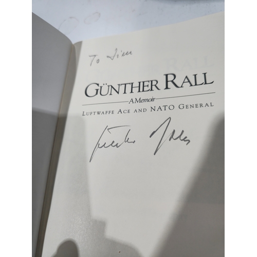 290 - signed gunther rall a memoir luftwafer ace and nato general book