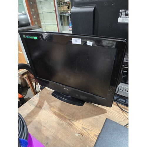 36 - busch 22inch television with intergrated dvd player