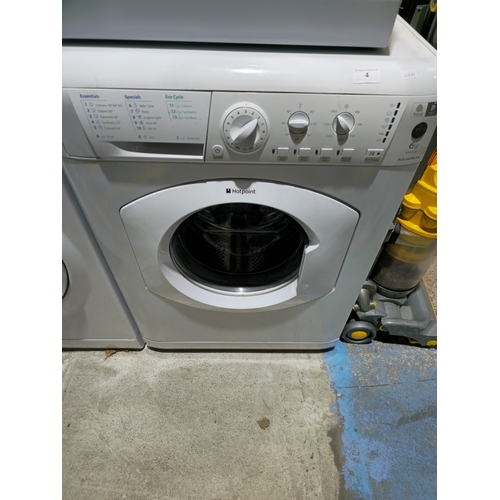 4 - hotpoint aquariyus 6 kg washing machine